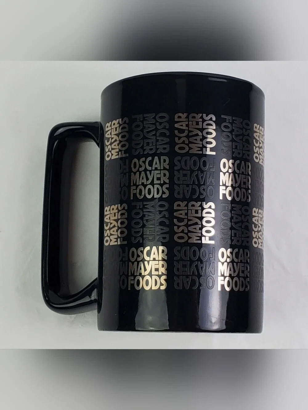 Oscar Mayer Foods VTG Advertising Collectible All Over Print Logo Coffee Mug Cup